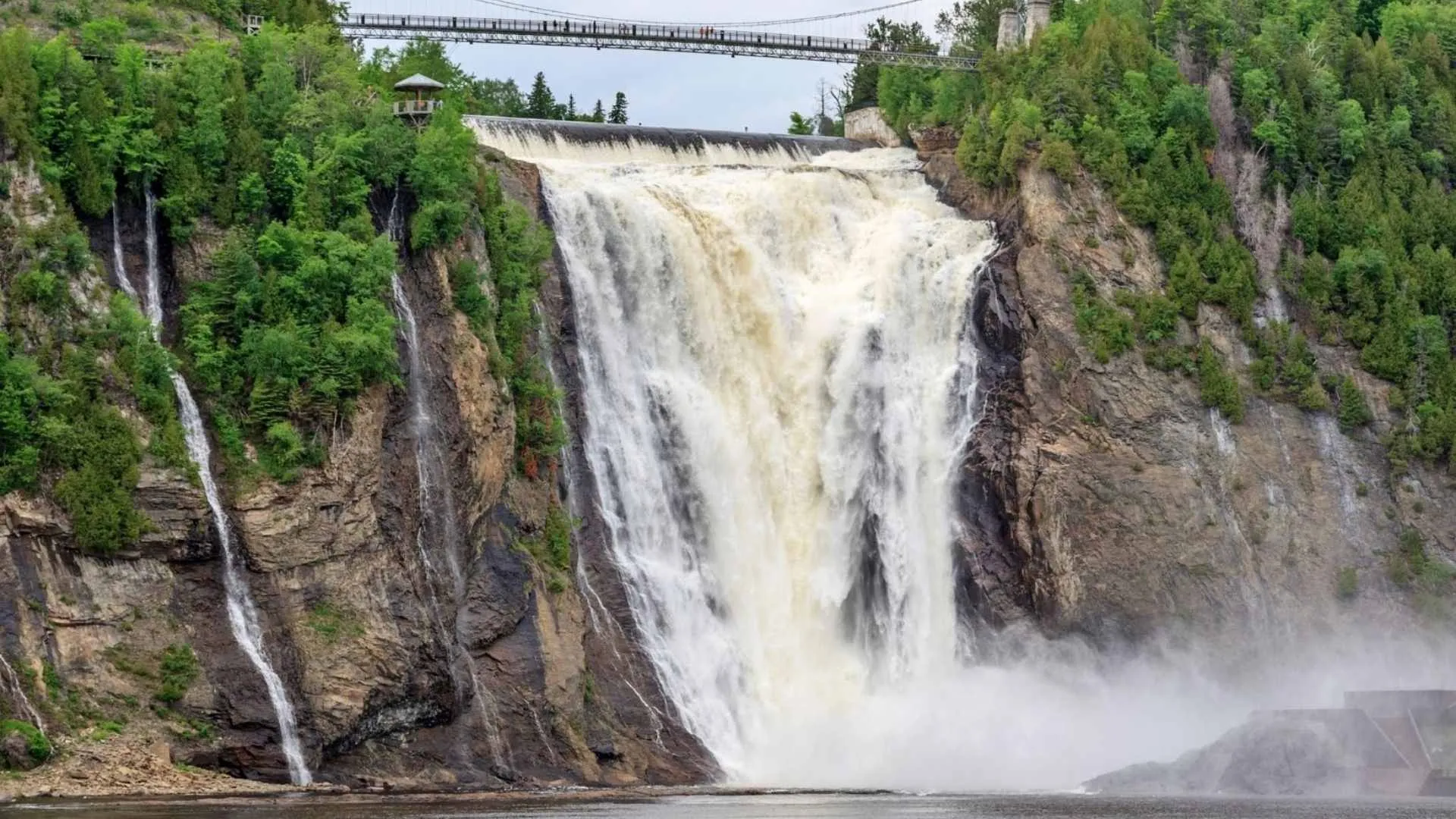 Montmorency Falls, Canada beautiful waterfalls Montmorency Falls, Canada beautiful waterfalls