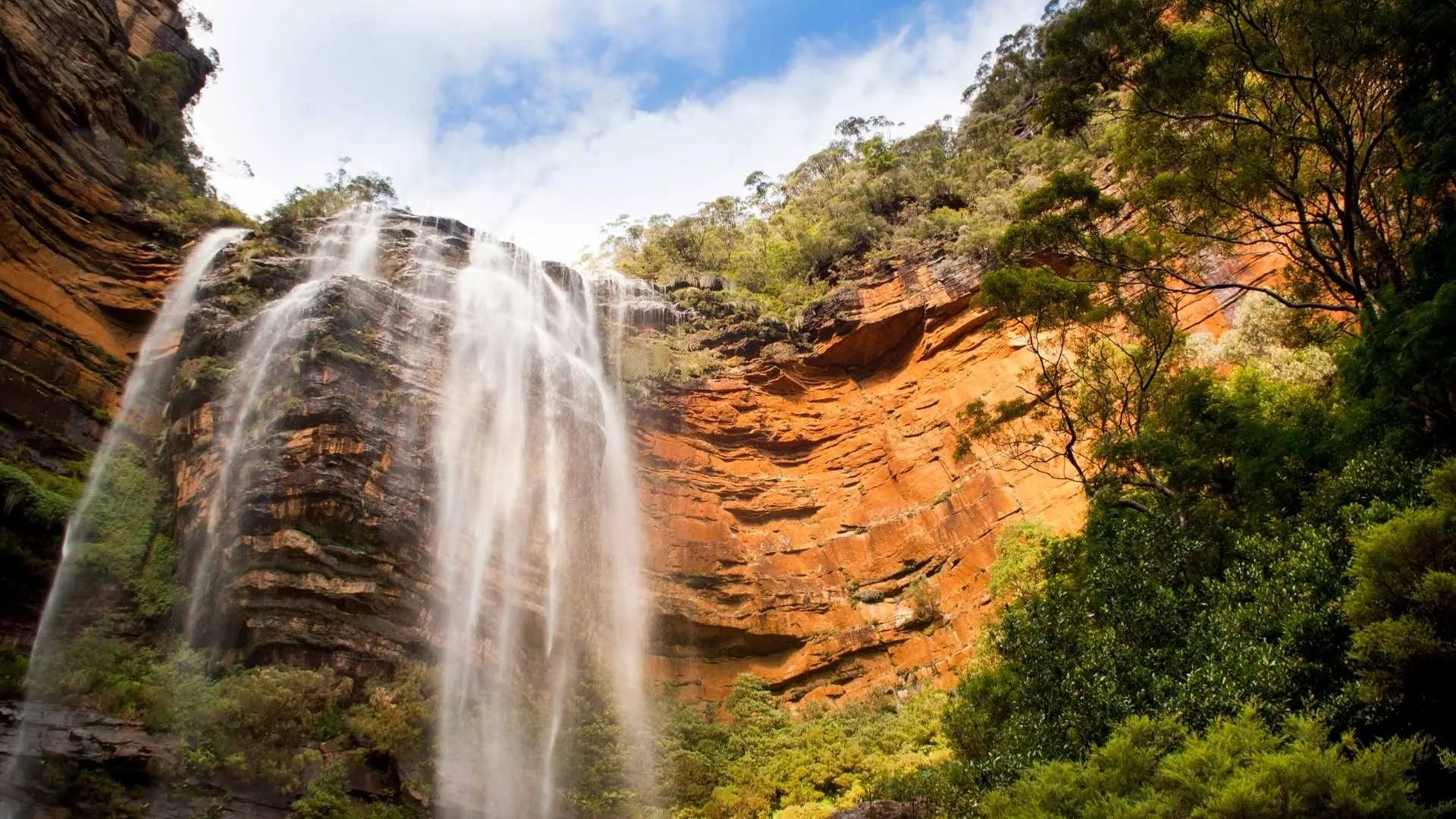 Wentworth Falls, Australia beautiful waterfalls Wentworth Falls, Australia beautiful waterfalls