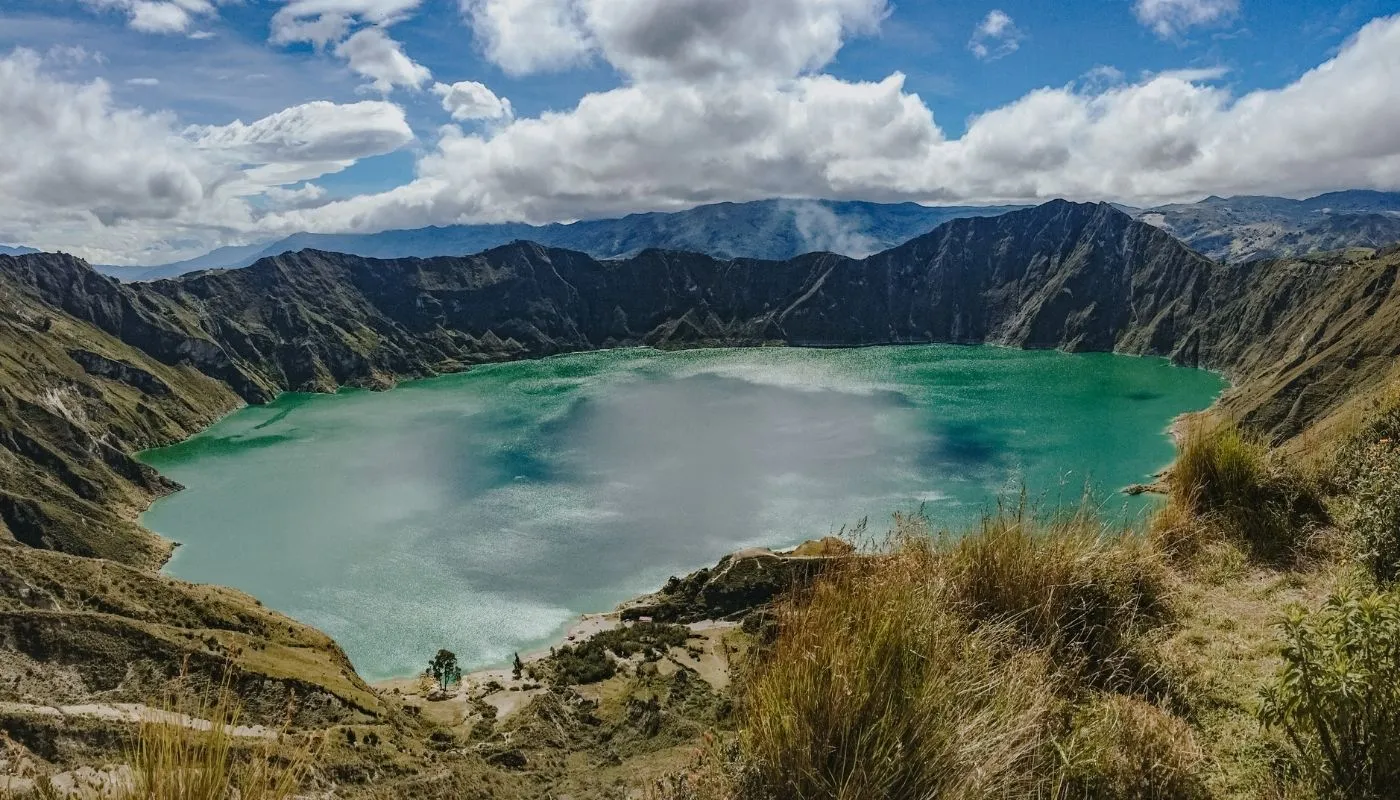 scenic Quilotoa Crater Lake Ecuador scenic Quilotoa Crater Lake Ecuador