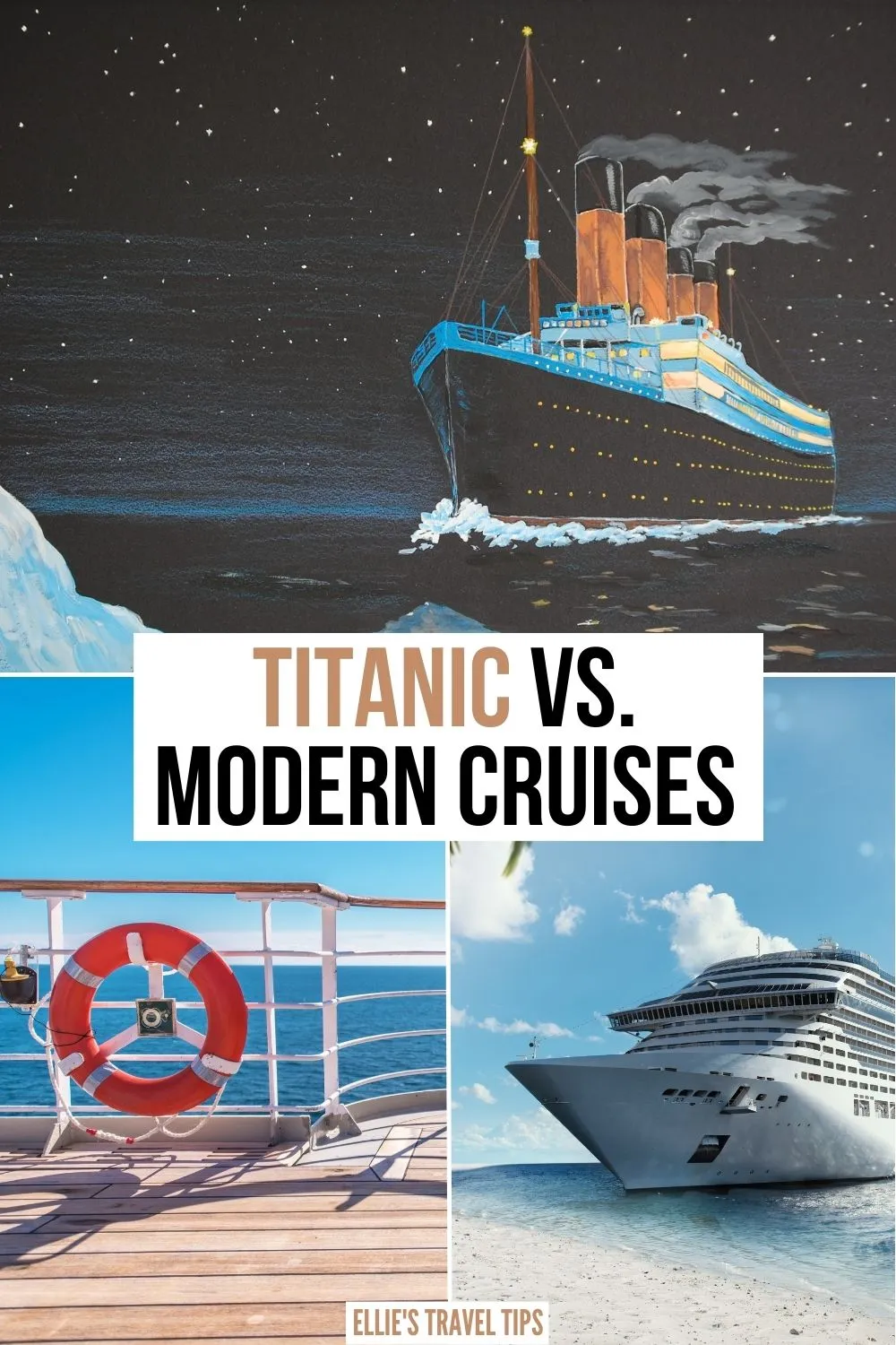 Titanic vs. Modern Cruise Ships-2 Titanic vs. Modern cruise ships