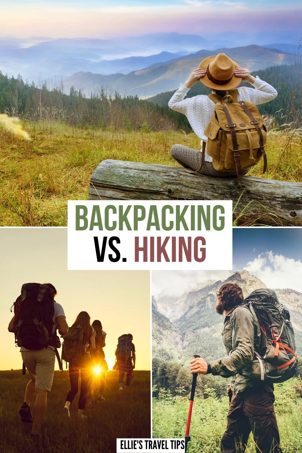 hiking vs. backpacking