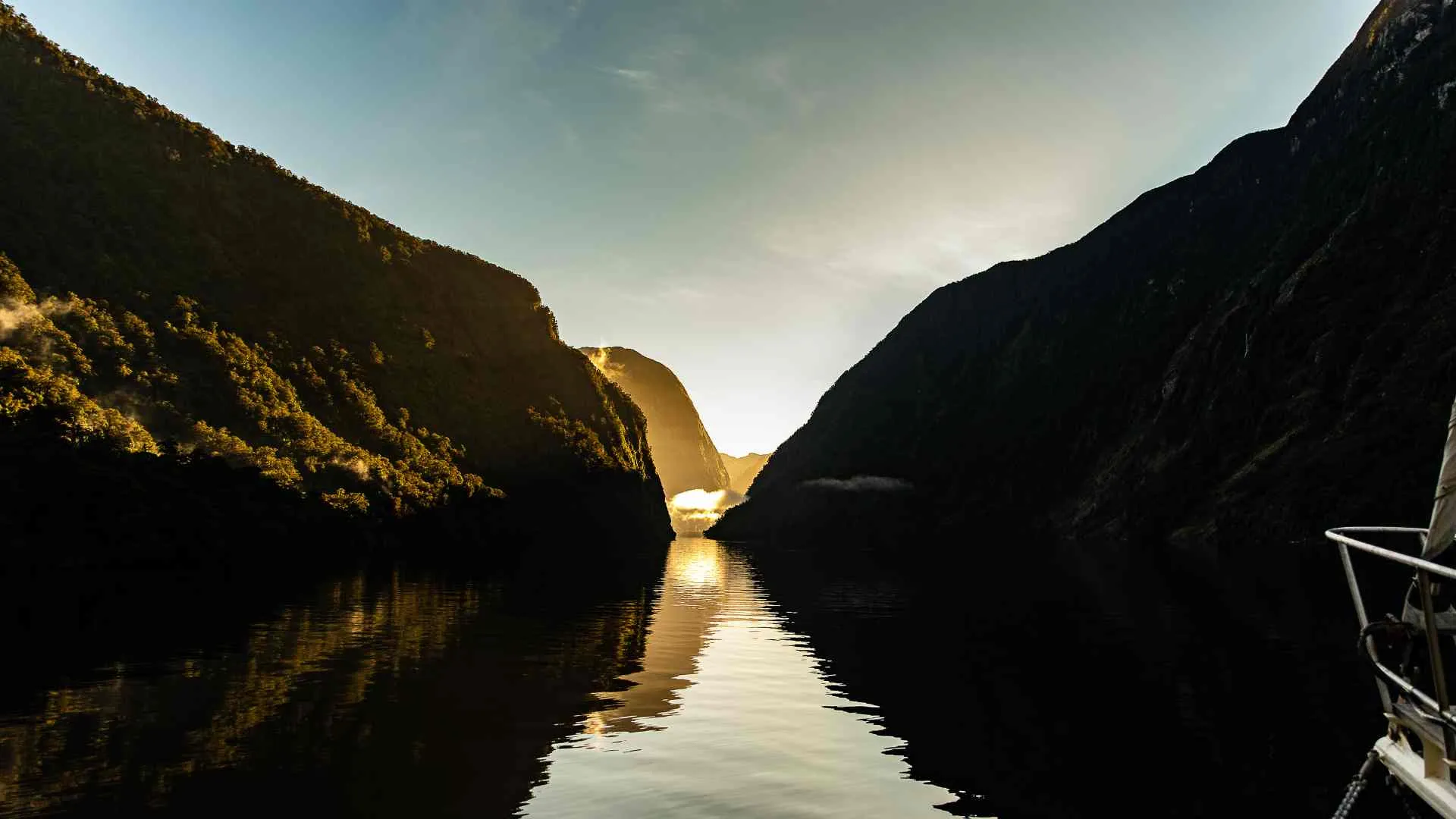 Doubtful Sound at Dusk Doubtful Sound at Dusk