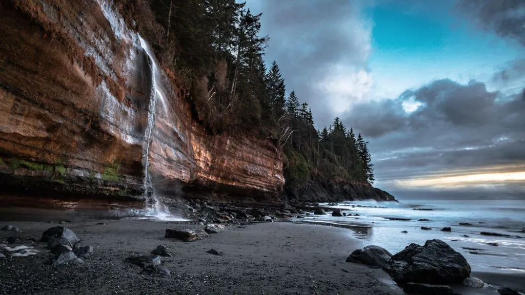Mystic Beach Waterfall