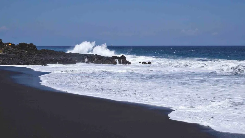 black sand beach bali