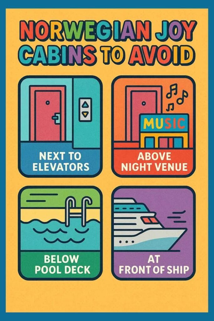 norwegian joy rooms to avoid pin