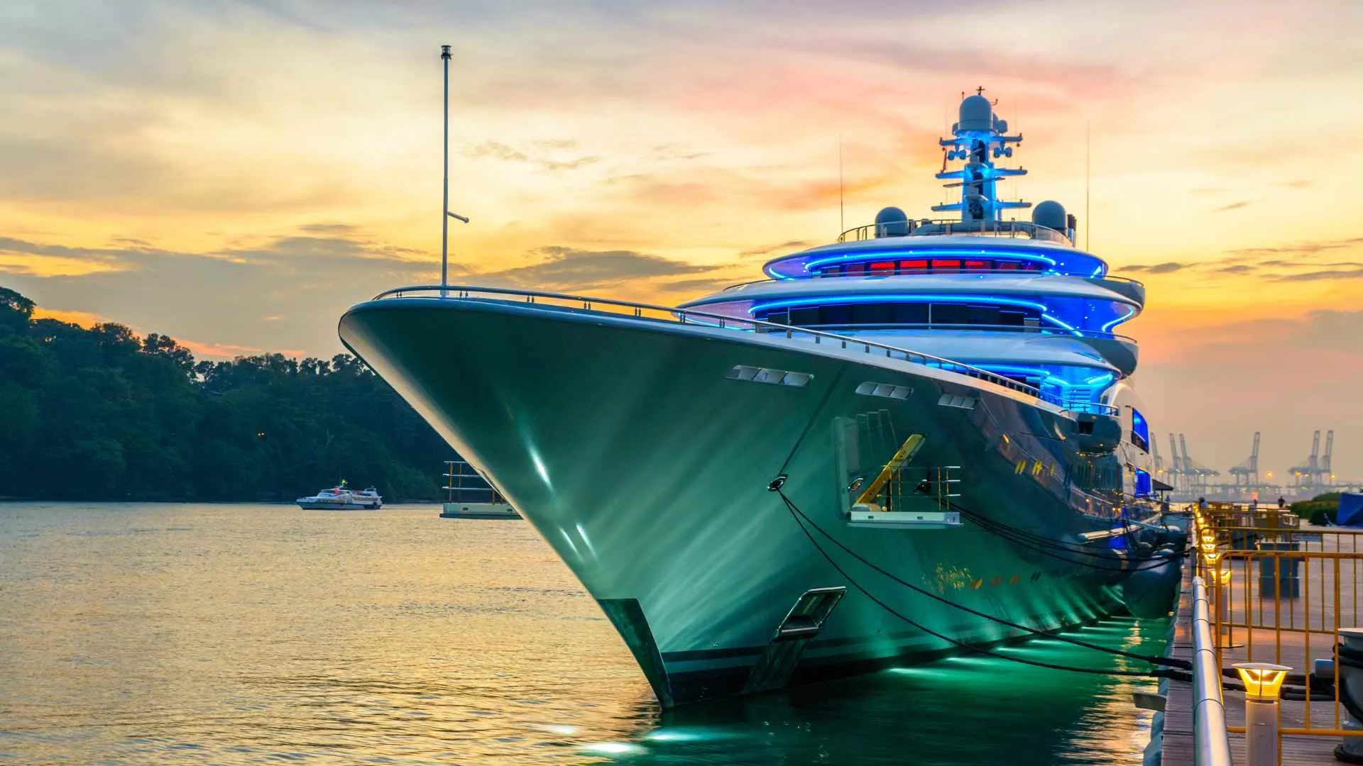 sunset cruise (7) luxury ship during sunset