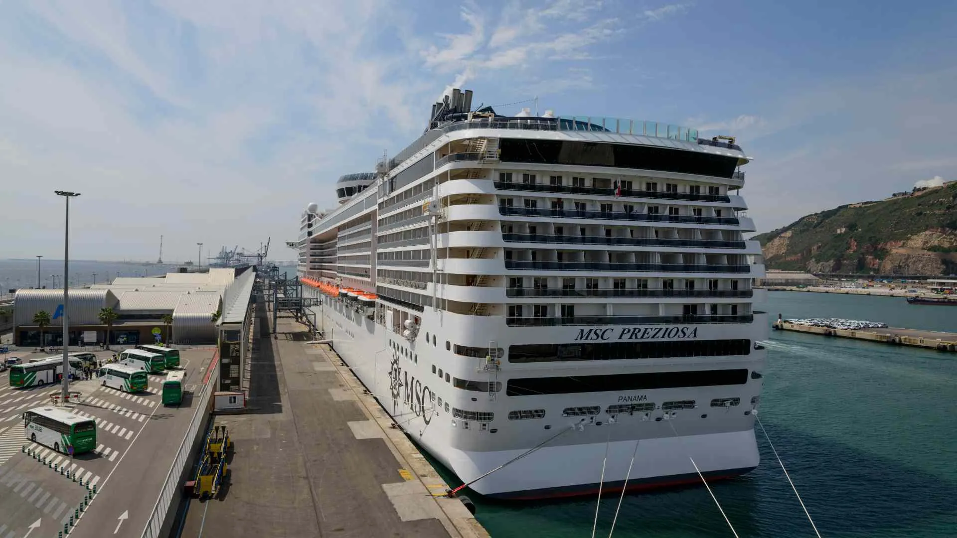 Barcelona to cruise port