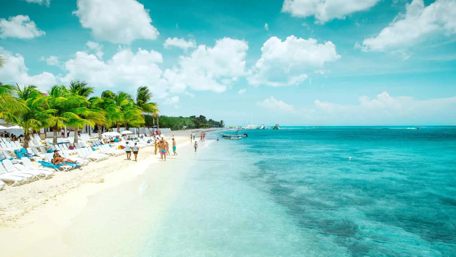 Cozumel beach near port Cozumel beach near port