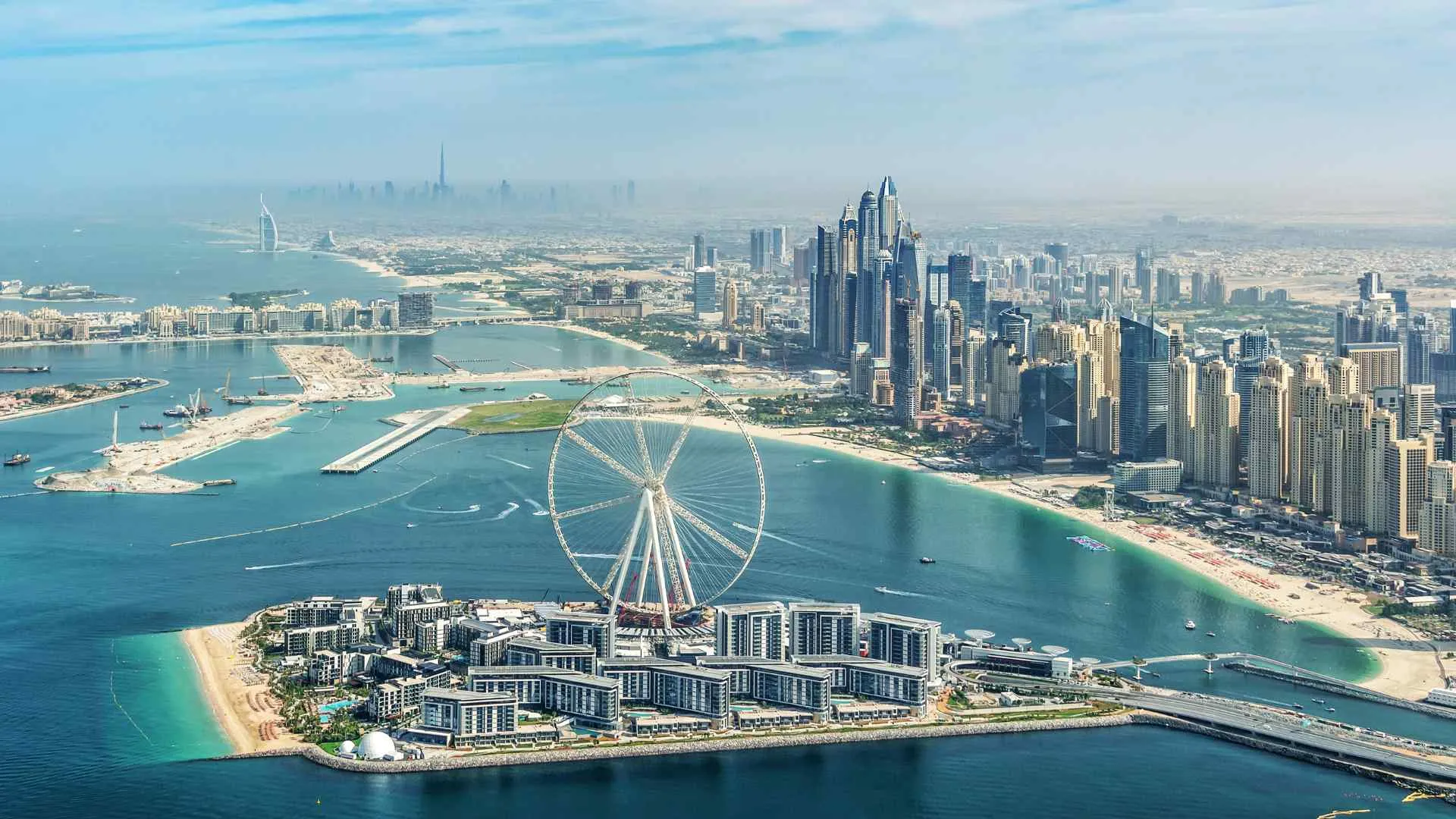 Dubai aerial view Dubai aerial view