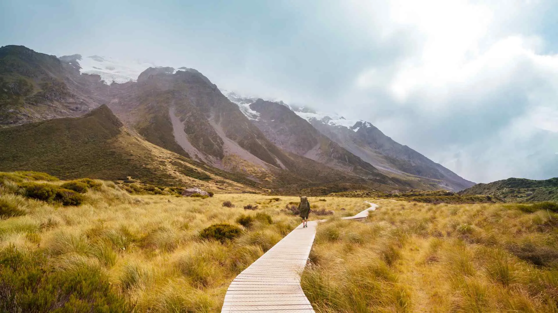 path to New Zealand mountains path to New Zealand mountains