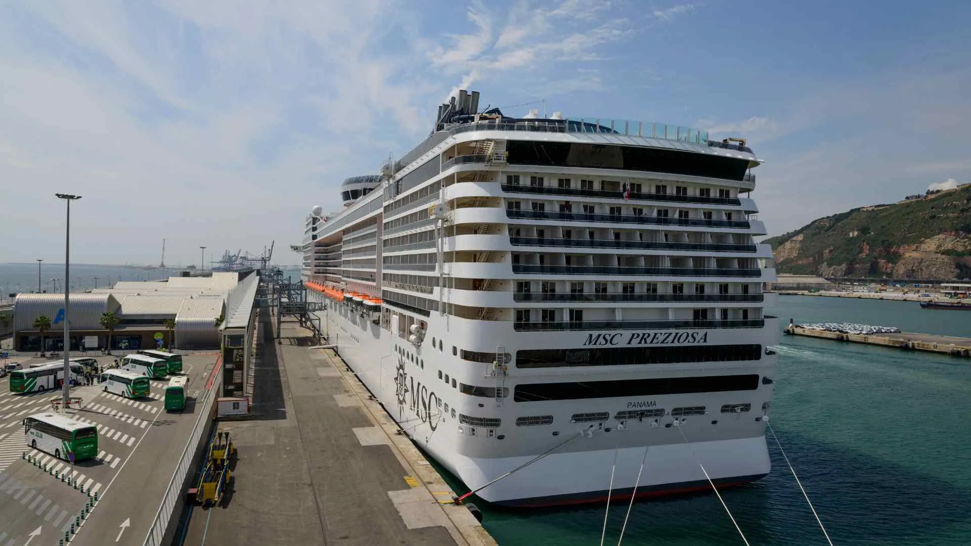 MSC ship in port MSC ship in port