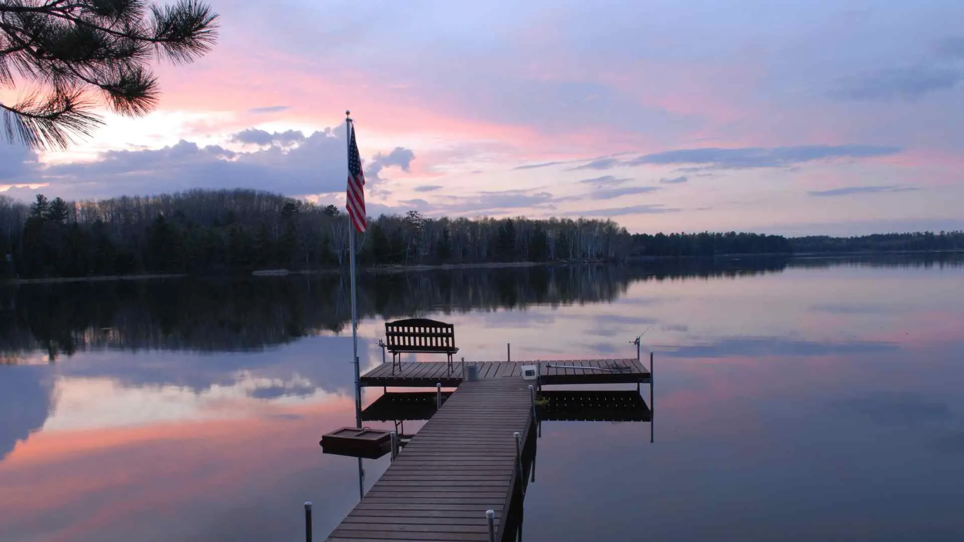 Wisconsin lake sunset Wisconsin lake sunset