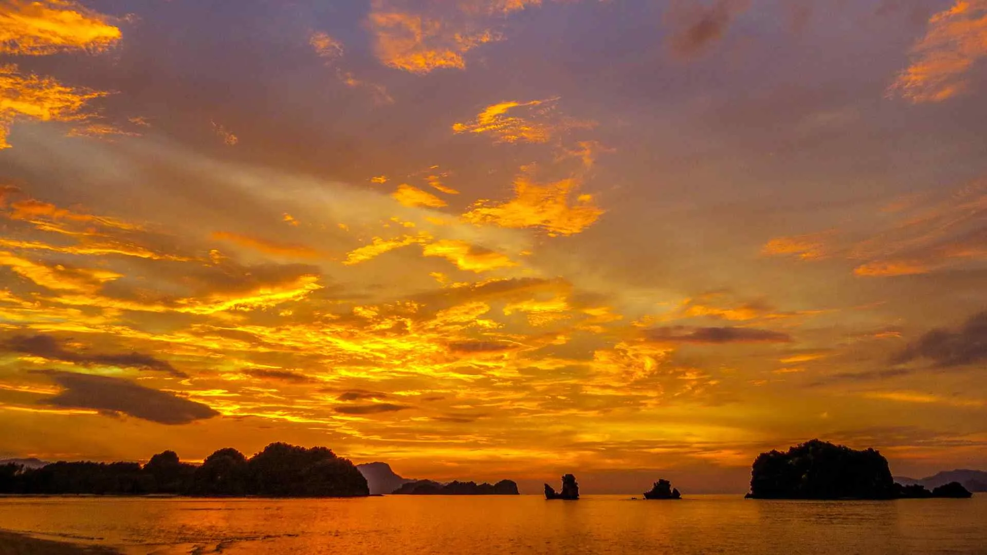 vibrant Langkawi sunset vibrant Langkawi sunset