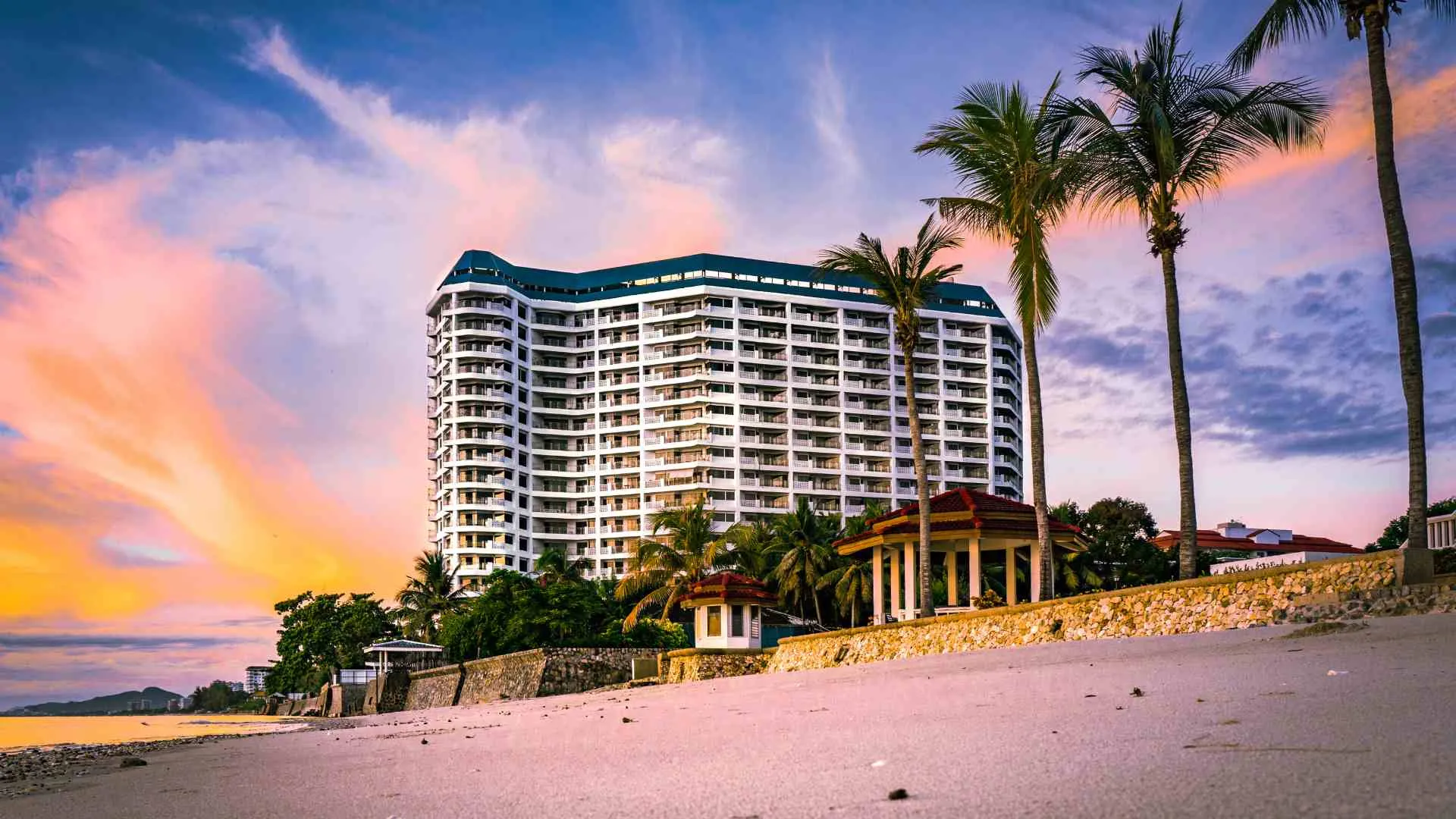 hotel on a beach hotel on a beach