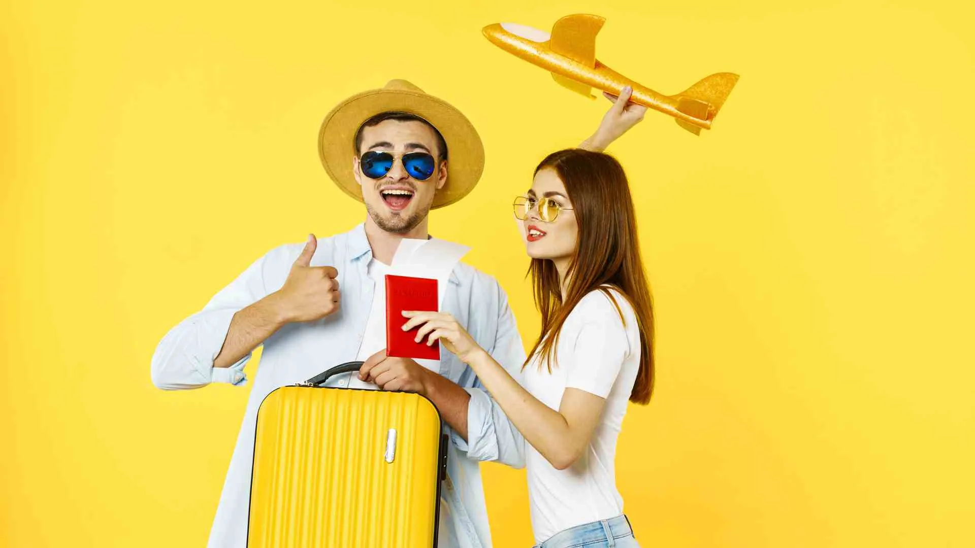 traveling with yellow background traveling with yellow background