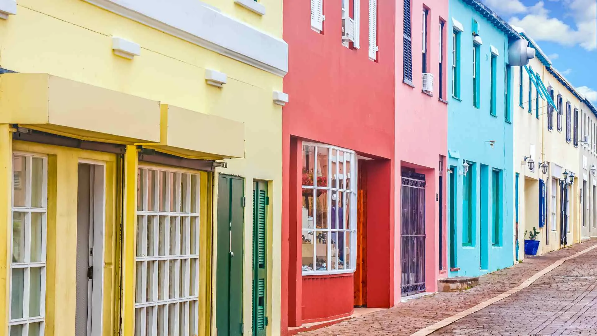 colorful buildings in Bermuda colorful buildings in Bermuda