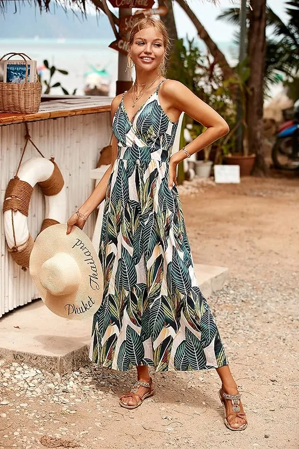 floral leaves dress floral leaves