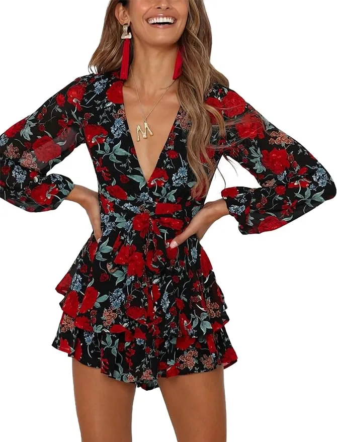 red and black romper red and black romper