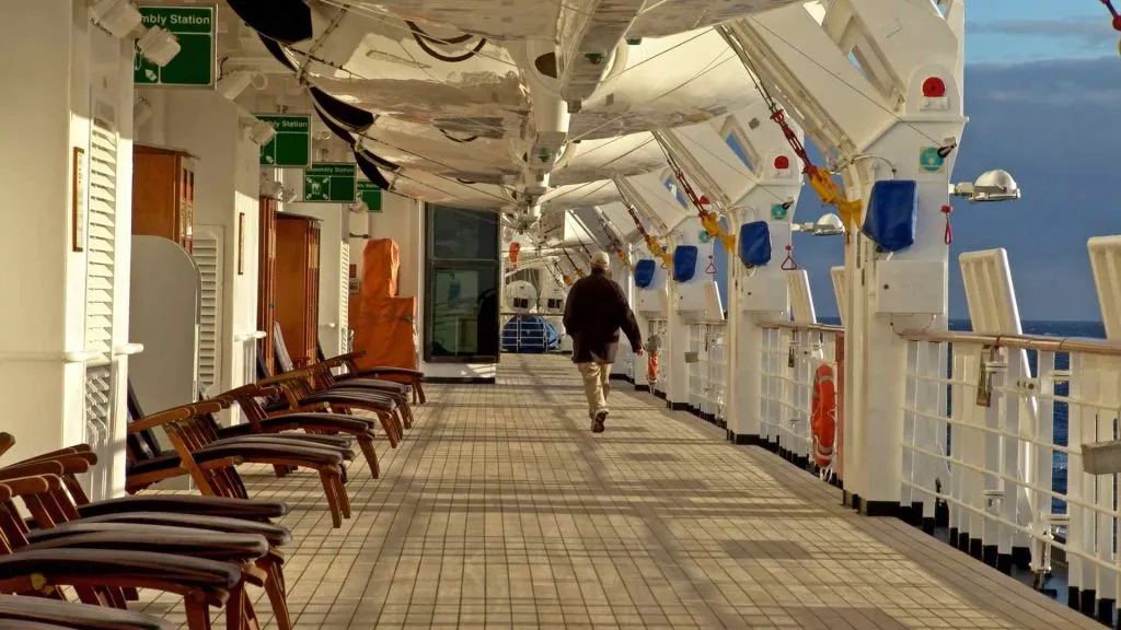 What is the promenade deck?