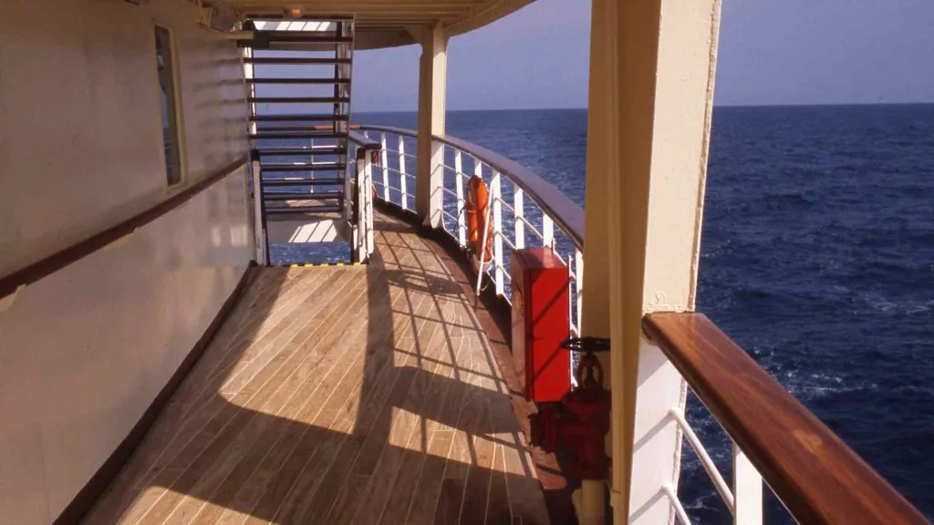 What is the promenade deck?