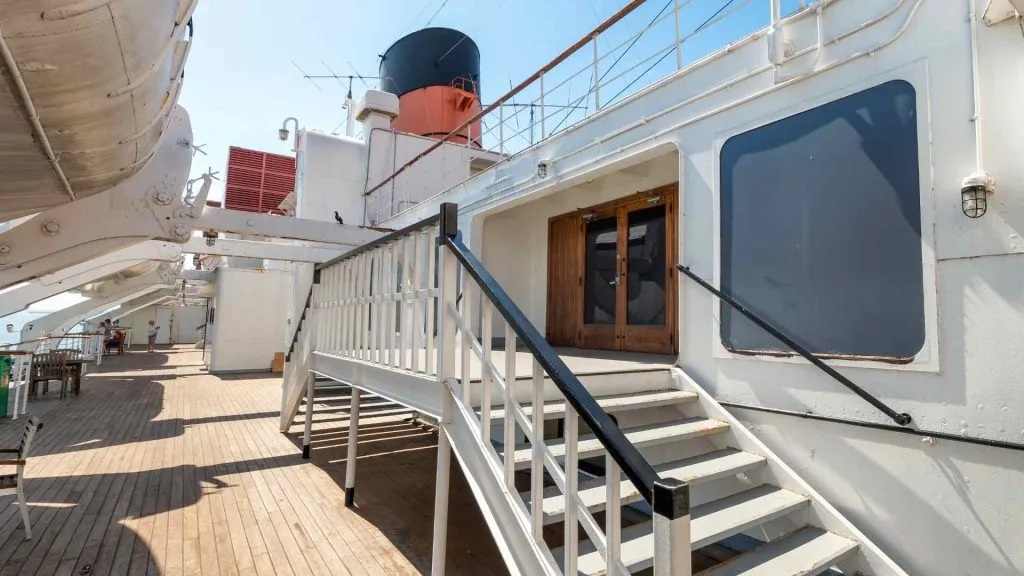 What is the promenade deck?