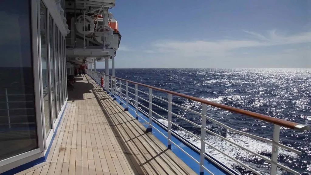 What is the promenade deck?