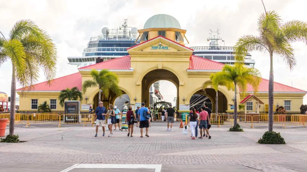 cruise port in St Kitts